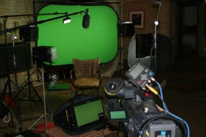 green screen video production phoenix arizona set with hd cameras boom microphones