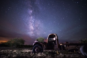 The Milky Way and an old truck in Snowflake Arizona
